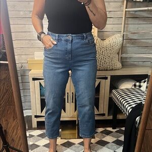 Style & Co Blue Ankle Crop Capri Jeans for Women